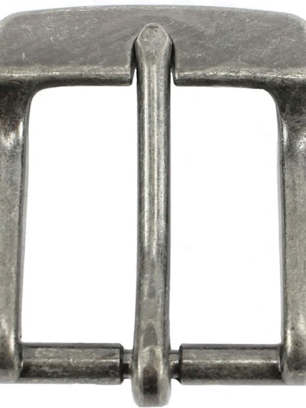 Men's Antique Silver Imported Leather Unique Replacement Belt Buckle
